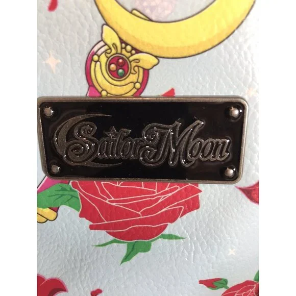 RARE! Loungefly Sailor Moon Purse Crossbody & Satchel Gadgets & Roses Print READ - Picture 10 of 16